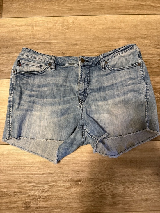 Dear John Pants - Dear John Washed Light Blue Denim Cutoff Shorts